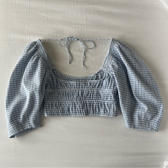 SONG OF STYLE size Small Cassia Top in Blue & White - Picture 8 of 9